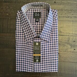 NEW Jos A Bank Traveler XXL Plaid Non Iron‎ Slim Fit L/S Dress Shirt $99.50